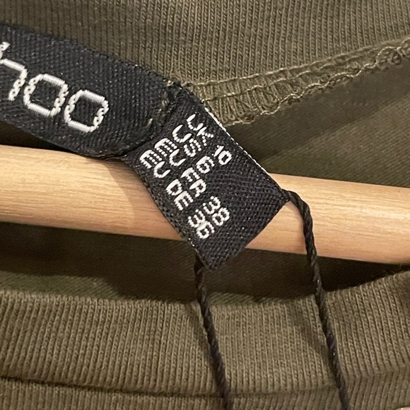 NWT - Olive Green Bodycon MIDI Dress Size M - Picture 3 of 6